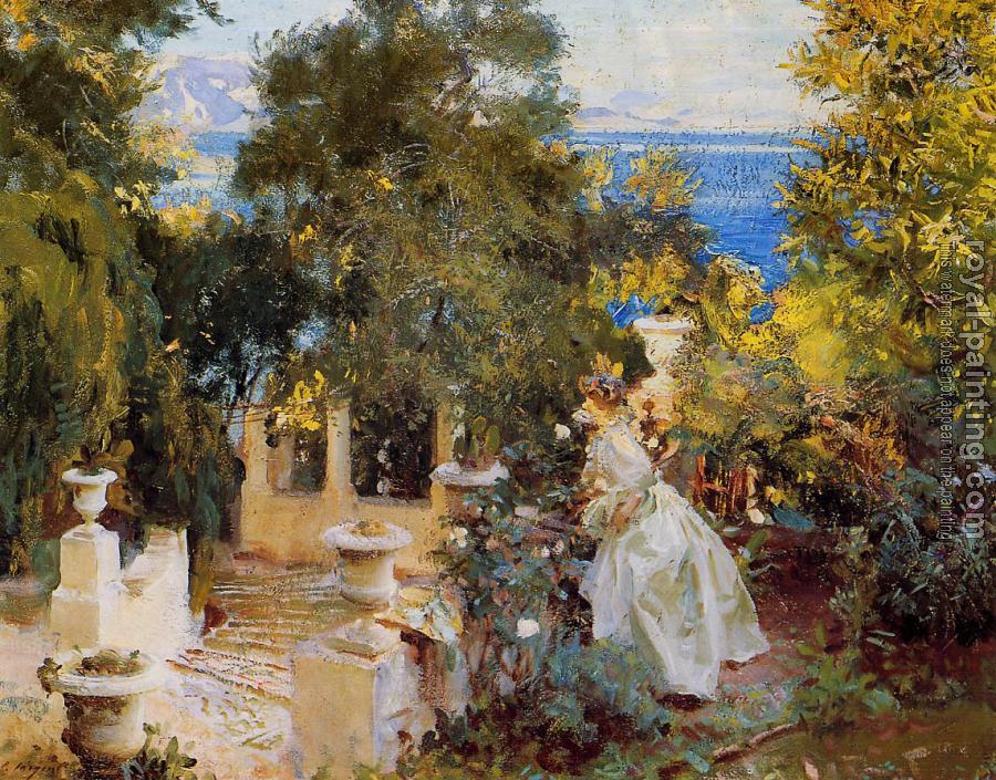 John Singer Sargent : A Garden in Corfu
